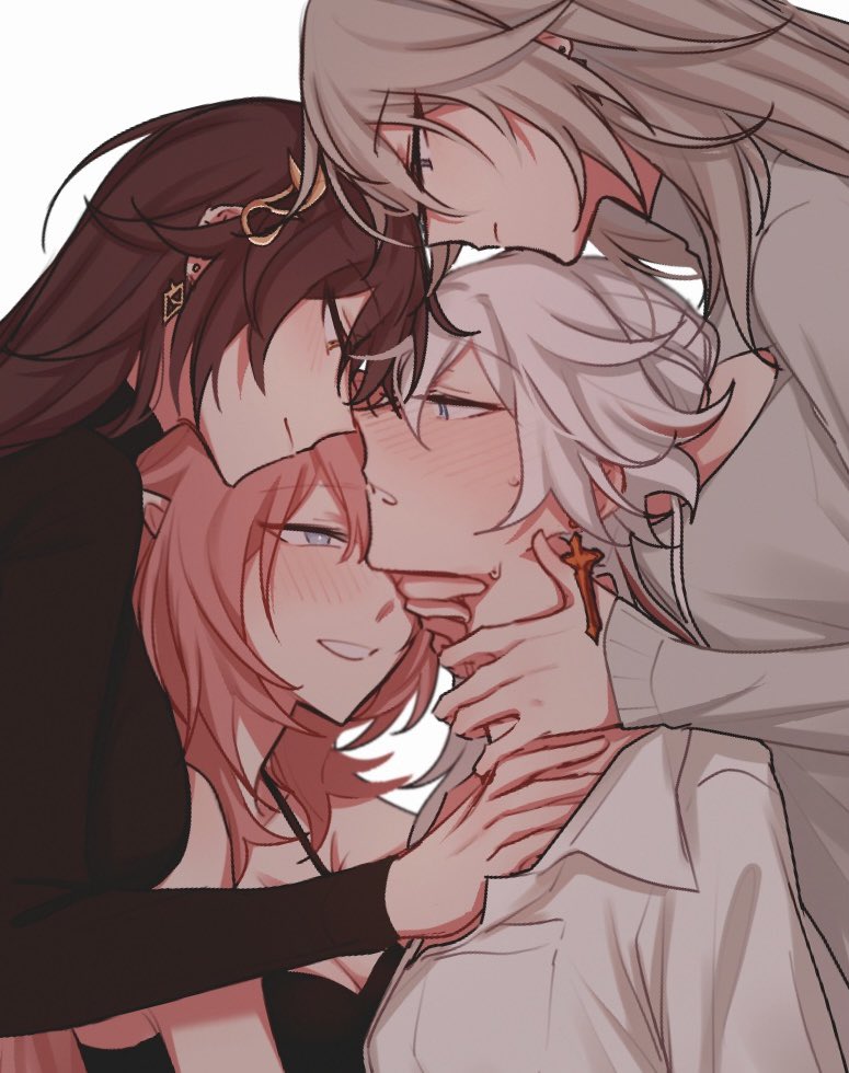 elysia, kiana kaslana, aponia, and eden (honkai and 1 more) drawn by kyoshin9o