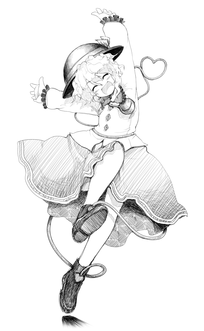 komeiji koishi (touhou) drawn by harusame_(unmei_no_ikasumi)