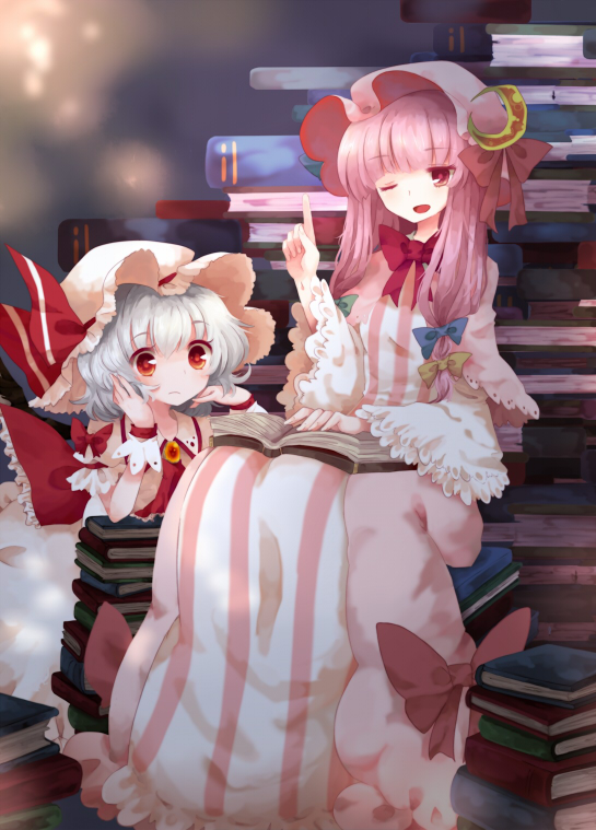 remilia scarlet and patchouli knowledge (touhou) drawn by kodamari