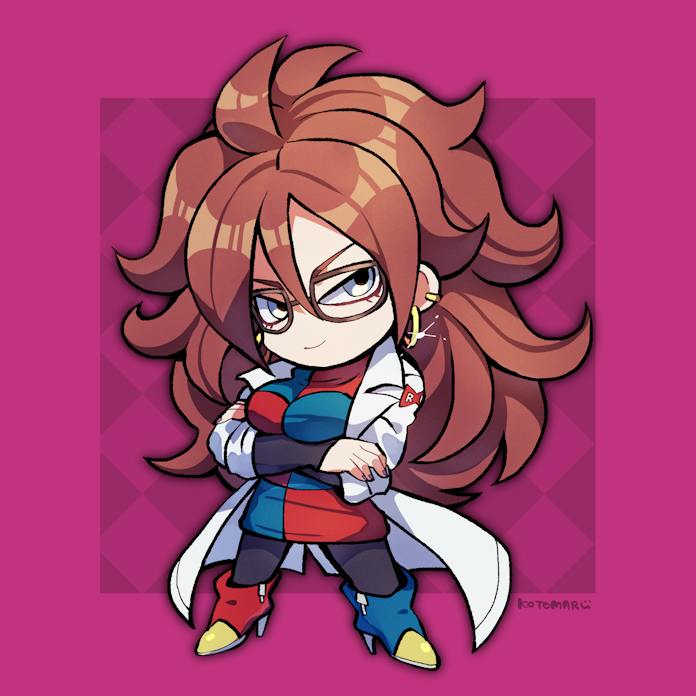 android 21 (dragon ball and 1 more) drawn by kotorai