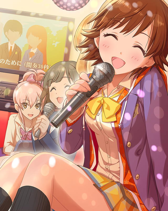 jougasaki mika, maekawa miku, and honda mio (idolmaster and 1 more)