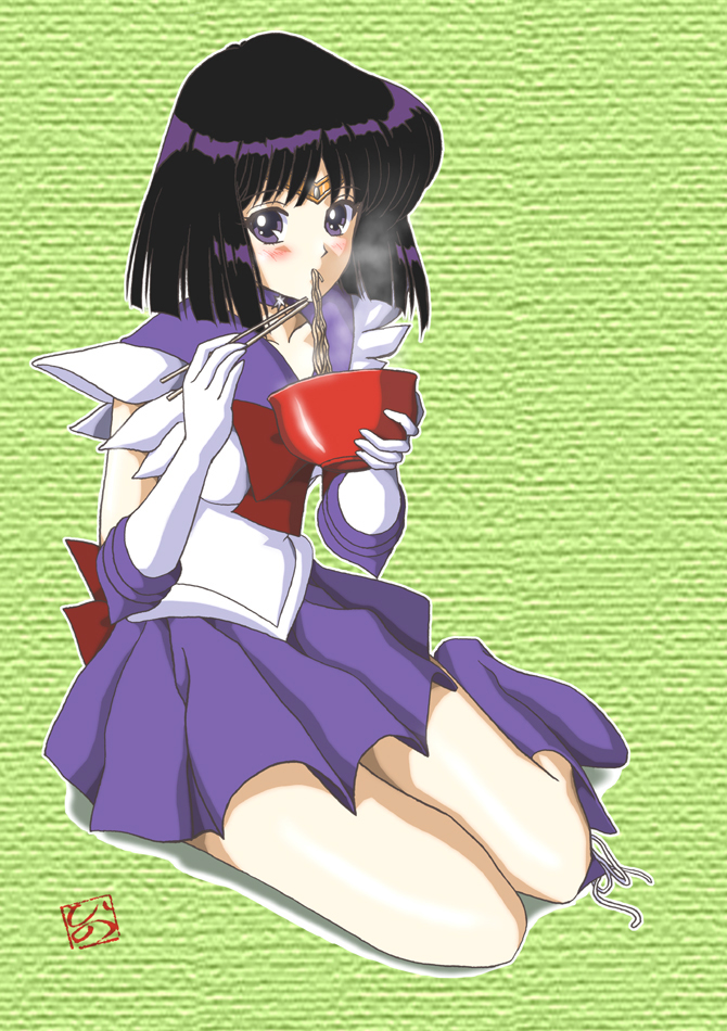 tomoe hotaru and sailor saturn (bishoujo senshi sailor moon) drawn by hino_ryutaro