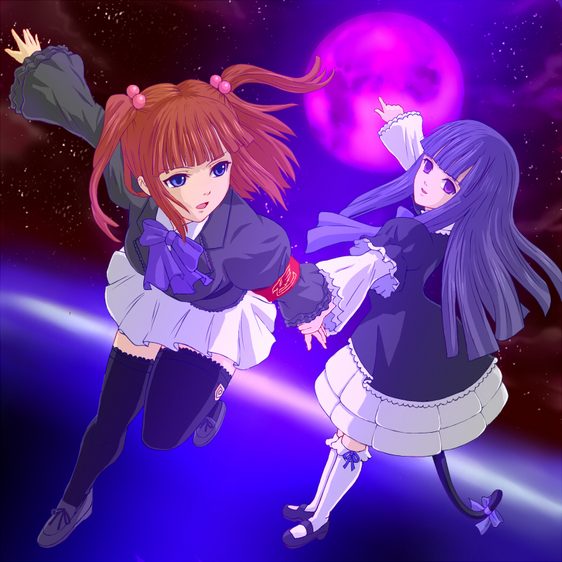ushiromiya ange and frederica bernkastel (umineko no naku koro ni) drawn by man_dam