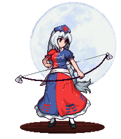 yagokoro eirin (touhou and 1 more) drawn by the_hammer