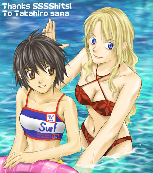 yuumura kirika and mireille bouquet (noir) drawn by mico3