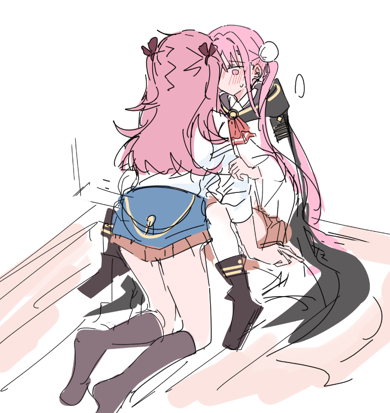 kunimi tama and aikawa megumi (heaven burns red) drawn by rantan_0925