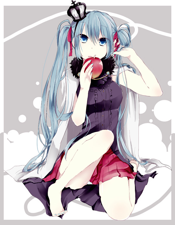 hatsune miku and snow white (vocaloid and 1 more) drawn by moegi0926