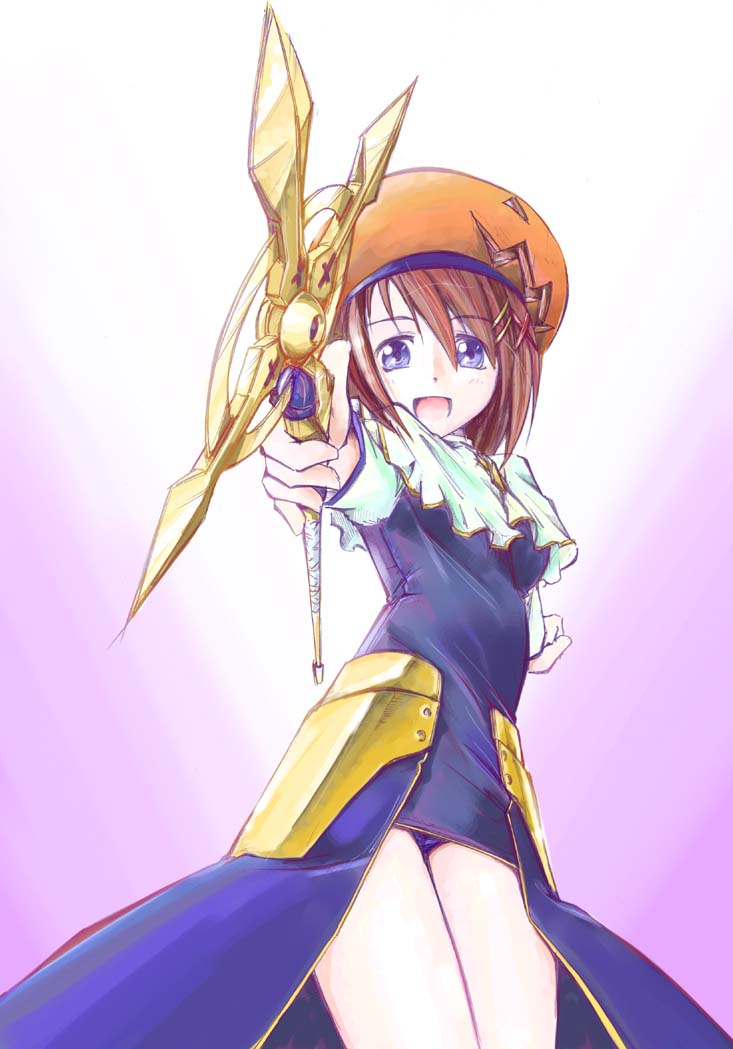 yagami hayate and schwertkreuz (lyrical nanoha and 3 more) drawn by jason_(kaiten_kussaku_kikou)