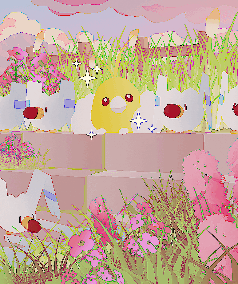 wingull and swablu (pokemon and 1 more) drawn by kcamberart