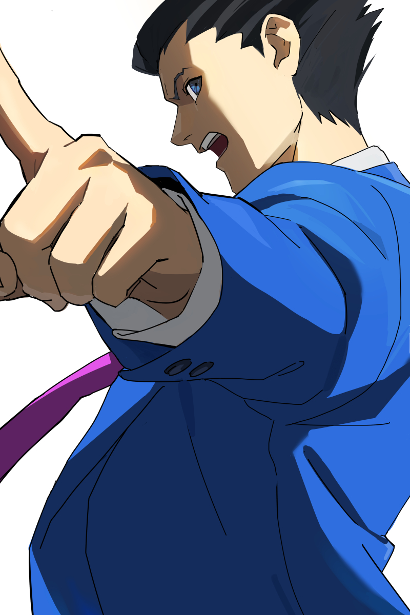 phoenix wright (ace attorney) drawn by roku_(bb8800xx)