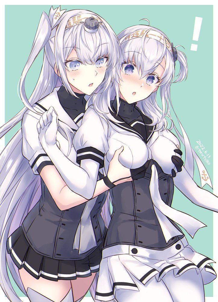 suzutsuki and fuyutsuki (kantai collection) drawn by kabocha_torute