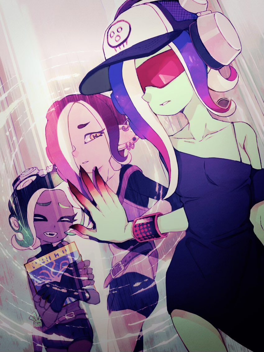 marina and dedf1sh (splatoon and 2 more) drawn by saiano