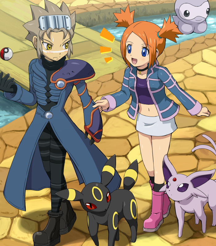 umbreon, espeon, castform, wes, and rui (pokemon and 1 more) drawn by pokemoa