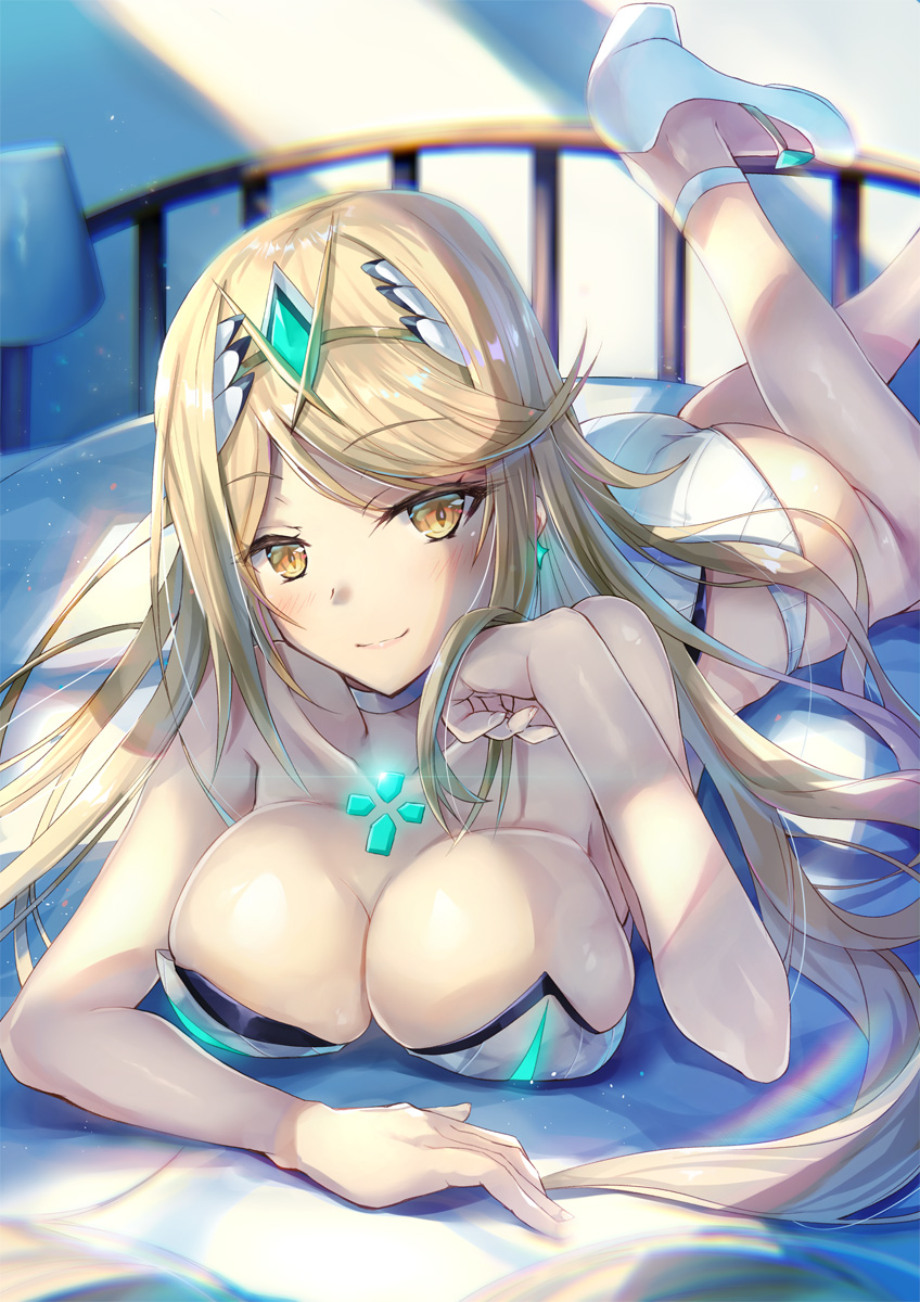 mythra (xenoblade chronicles and 1 more) drawn by inoue_takuya_(tactactak)