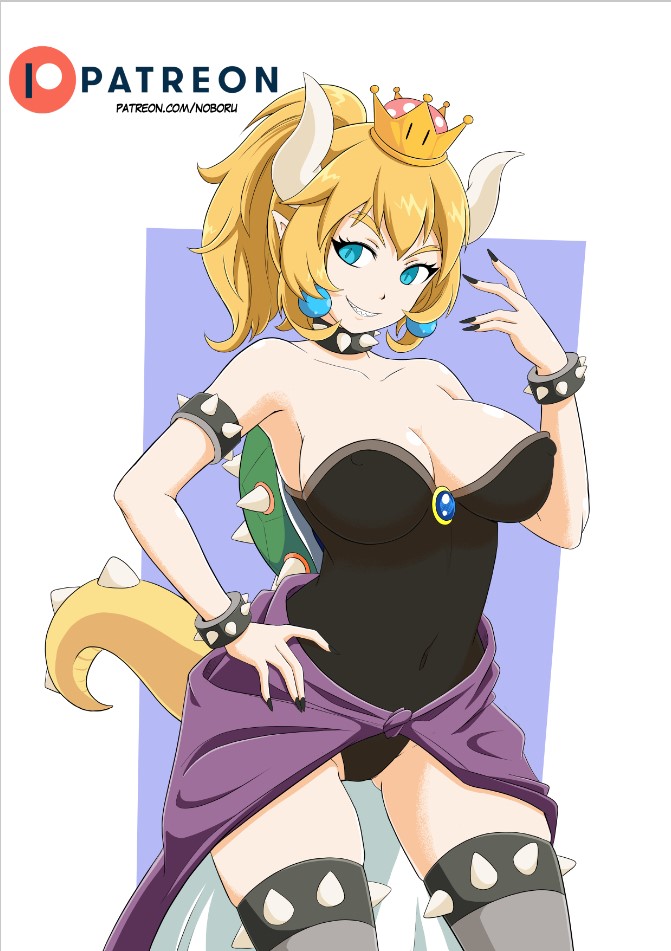 bowsette (mario and 1 more) drawn by noboru_revista