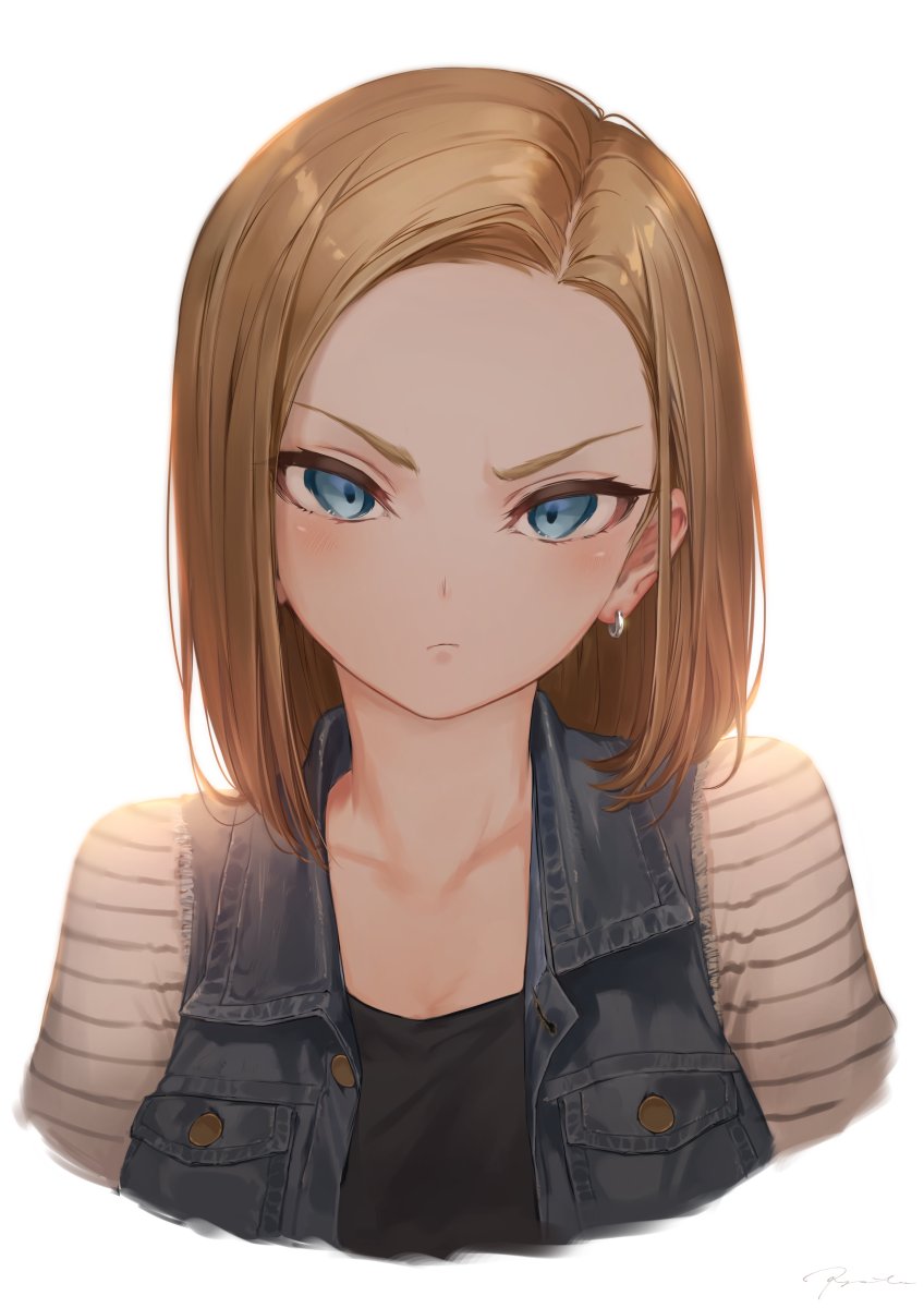 android 18 (dragon ball and 1 more) drawn by ryota_(ry_o_ta)