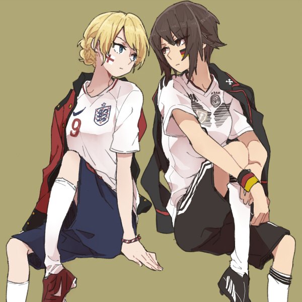 darjeeling and nishizumi maho (girls und panzer and 2 more) drawn by ree_(re-19)