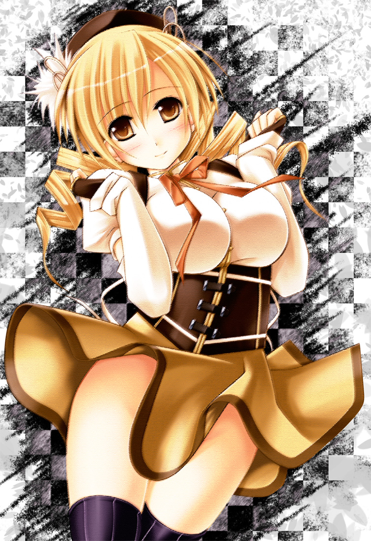 tomoe mami (mahou shoujo madoka magica) drawn by kai_yuuki