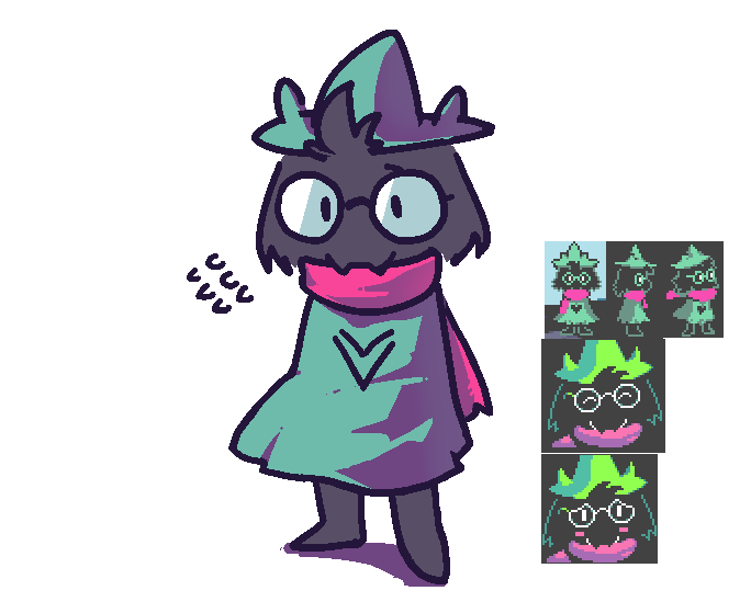 ralsei (undertale and 1 more) drawn by k.blank