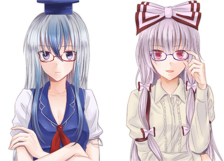fujiwara no mokou and kamishirasawa keine (touhou) drawn by yuta_(ricochetsmain)