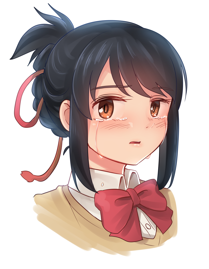 miyamizu mitsuha (kimi no na wa.) drawn by kamille_(vcx68)