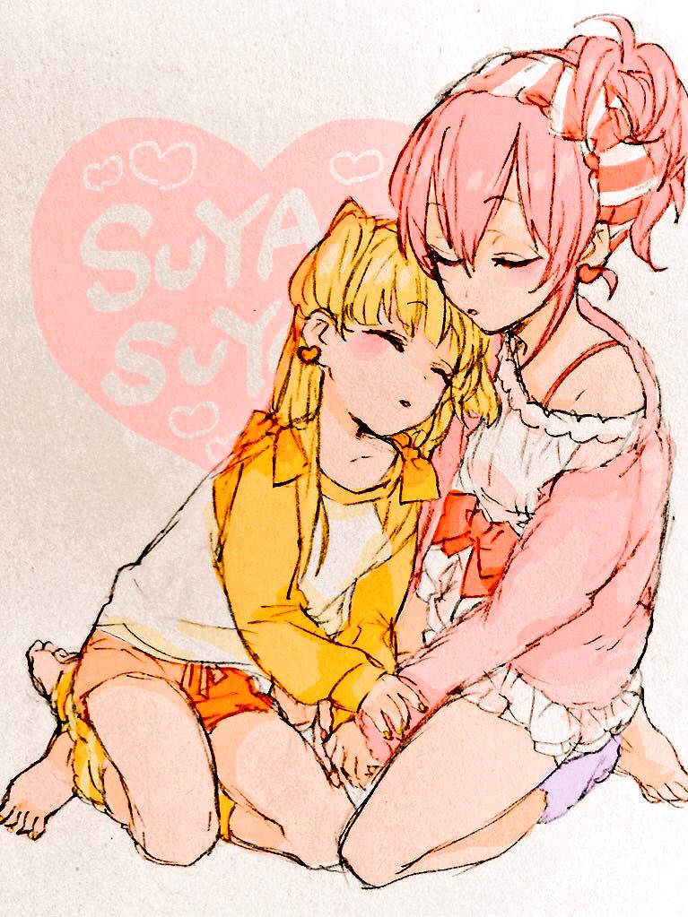 jougasaki mika and jougasaki rika (idolmaster and 1 more) drawn by gacho_p