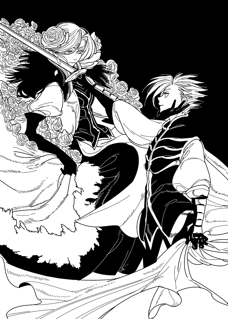 elaine (pixiv fantasia and 1 more) drawn by maruco