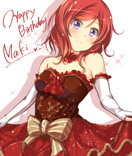 nishikino maki (love live! and 1 more) drawn by jiino