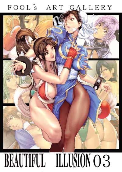 chun-li, cammy white, shiranui mai, kasumi, rydia, and 3 more (final fantasy and 8 more) drawn by homare_(fool's_art)
