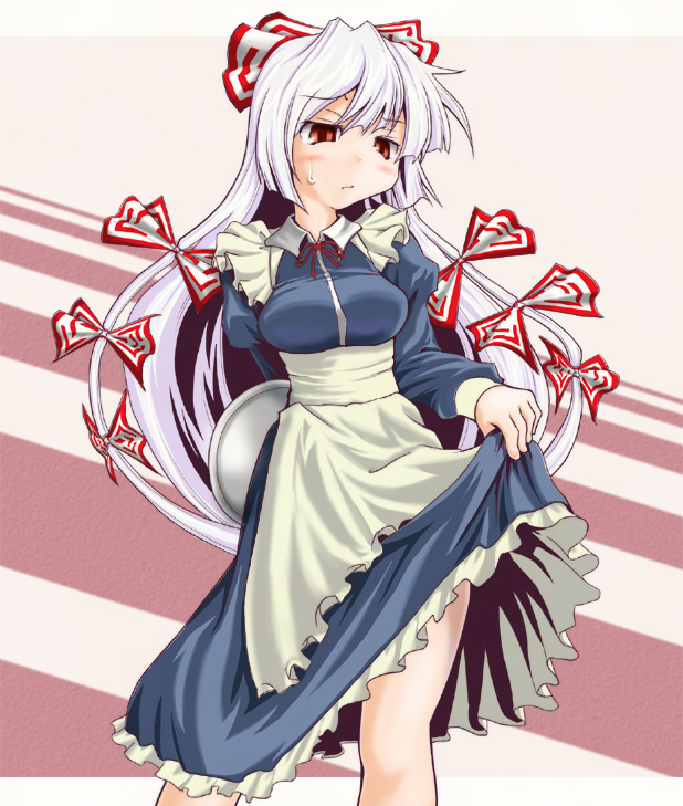 fujiwara no mokou (touhou and 1 more) drawn by tama_home