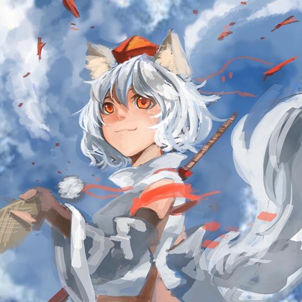 inubashiri momiji (touhou) drawn by shirorin_(ballet_girl's)