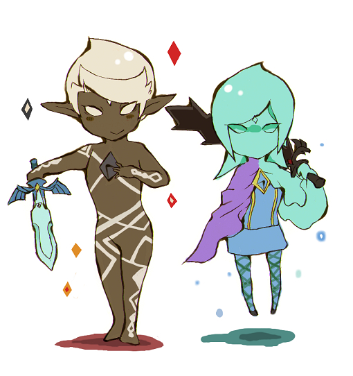 fi and ghirahim (the legend of zelda and 1 more) drawn by gohan_(horth-waribasi)