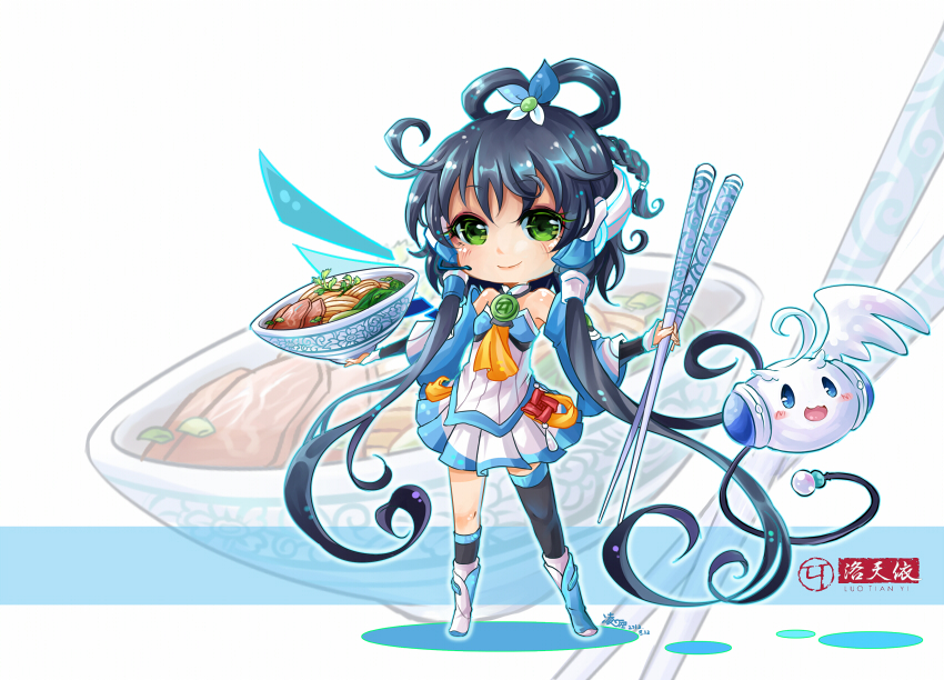 luo tianyi, tian dian, and luo tianyi v3 (vocaloid and 1 more) drawn by riku_(lingsky)