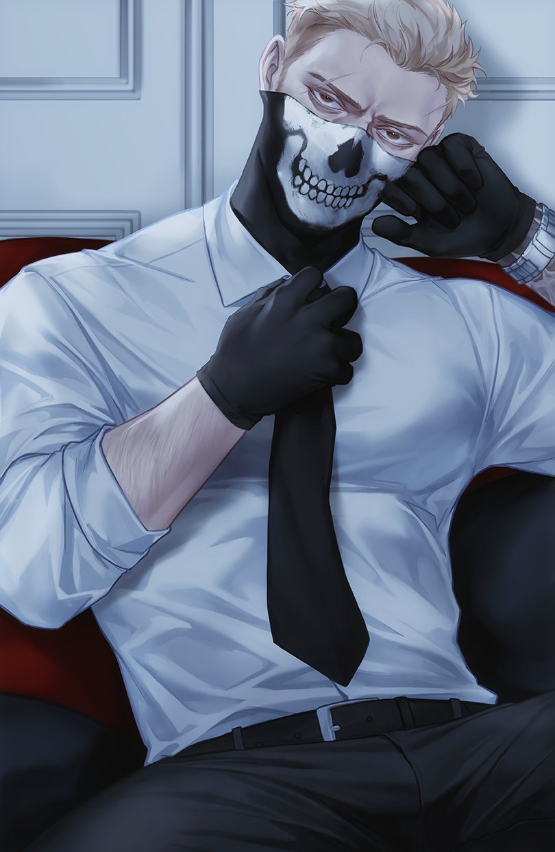 ghost (call of duty and 1 more) drawn by zhyphenth