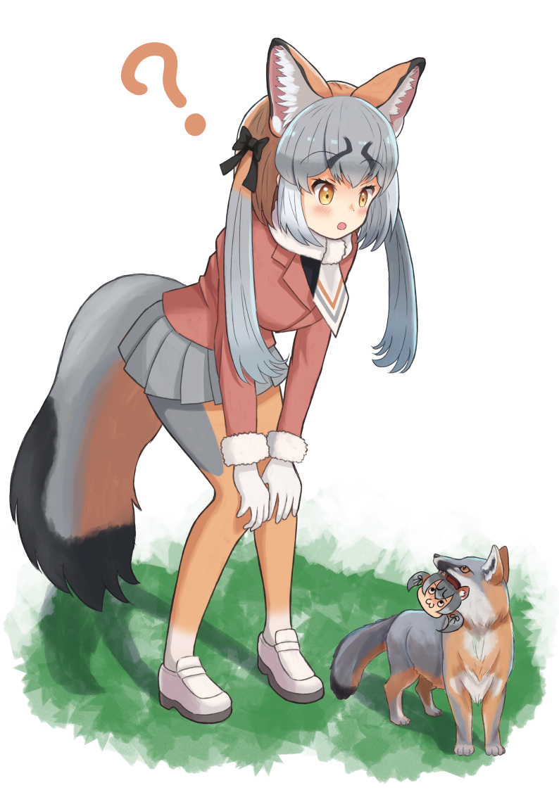 island fox and kanihai (kemono friends and 2 more) drawn by asama_fumi