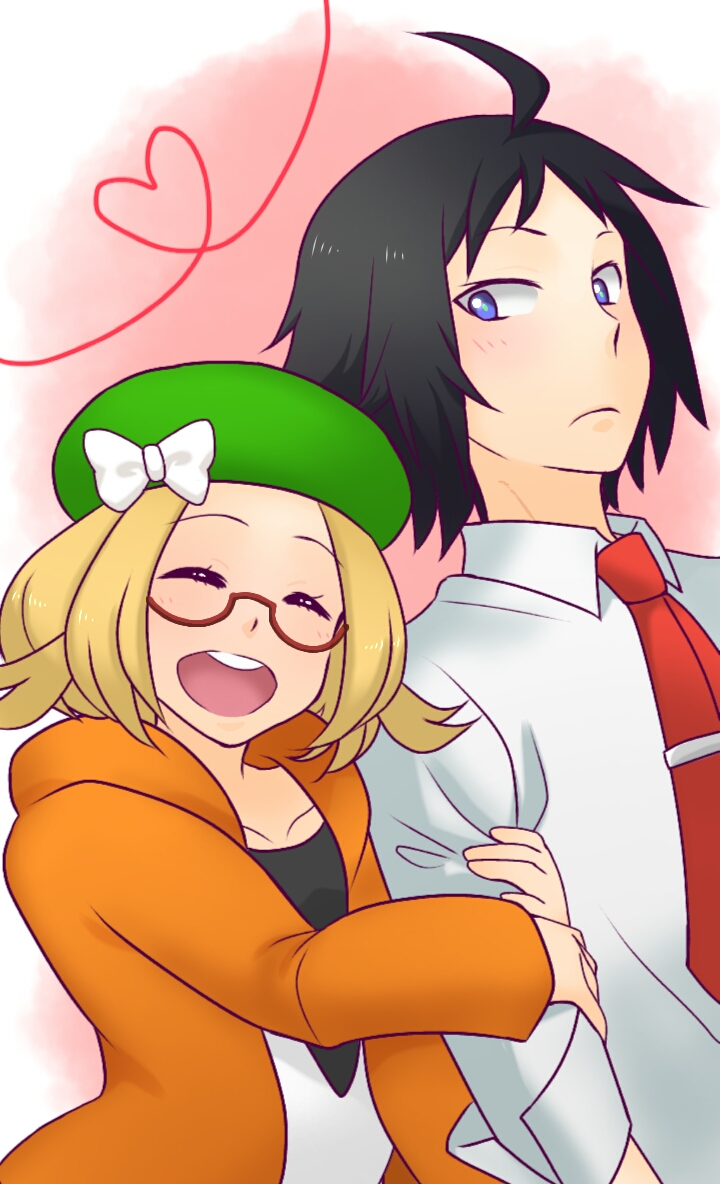 bianca and cheren (pokemon and 1 more) drawn by kaori_kazuma