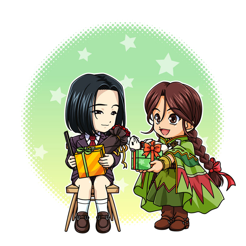 kujou subaru, rikaritta aries, and noko (sakura taisen and 1 more)