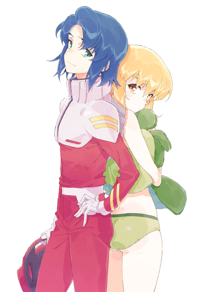 cagalli yula athha and athrun zala (gundam and 2 more) drawn by t-okada