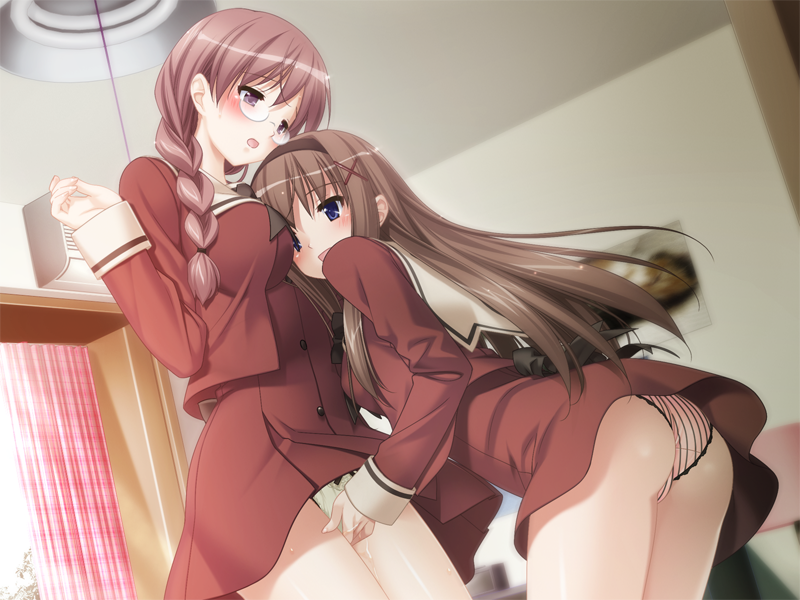 kitajima kaede and kitajima sara (sono hanabira ni kuchizuke wo) drawn by kani_biimu