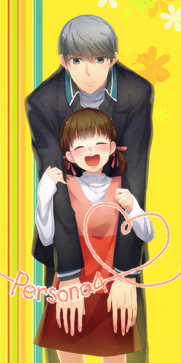 narukami yu and doujima nanako (persona and 1 more) drawn by nekotama_(artist)
