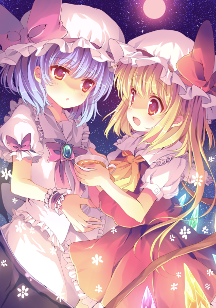 remilia scarlet and flandre scarlet (touhou) drawn by reia