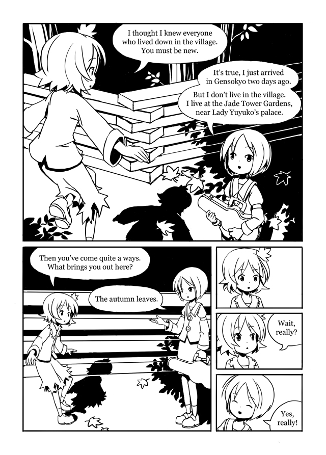 aki shizuha and lunasa prismriver (touhou) drawn by sixten