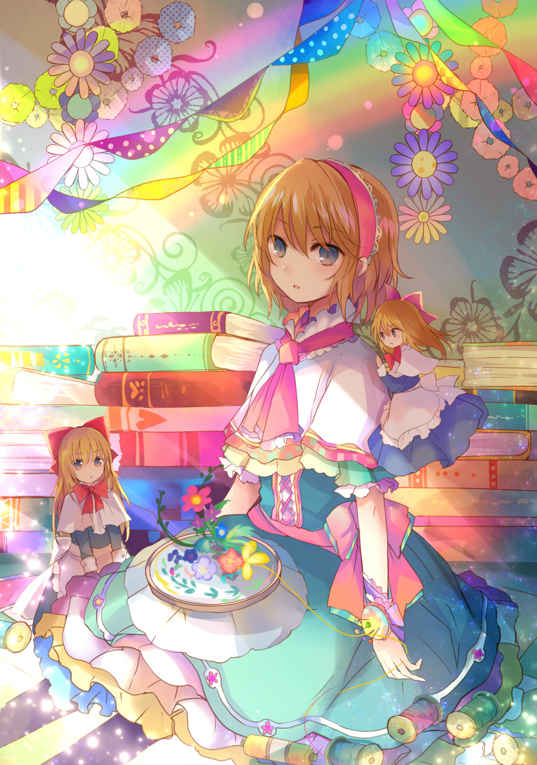 alice margatroid and shanghai doll (touhou) drawn by kazu_(muchuukai)