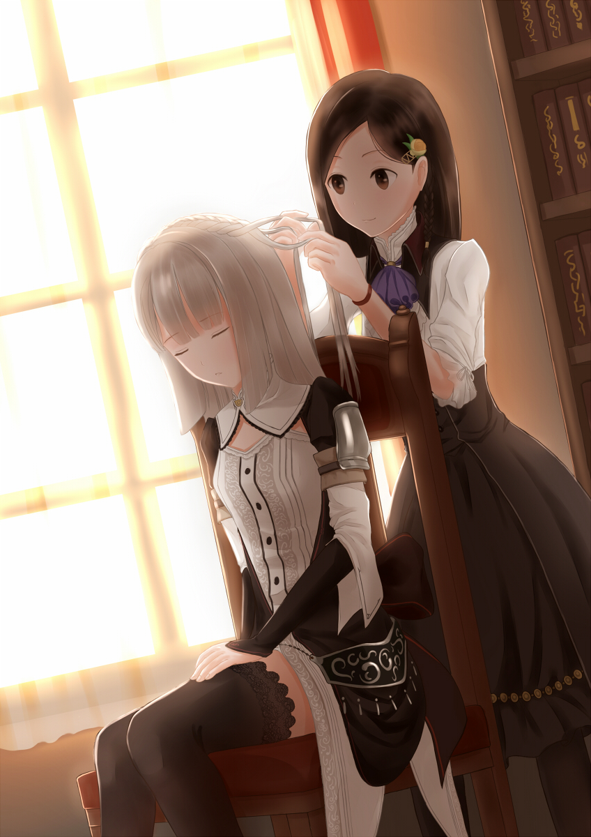 marion quinn and linca (atelier and 1 more) drawn by jerrysue