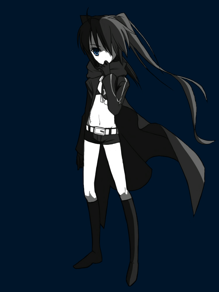 black rock shooter (black rock shooter) drawn by peace_(g03134)