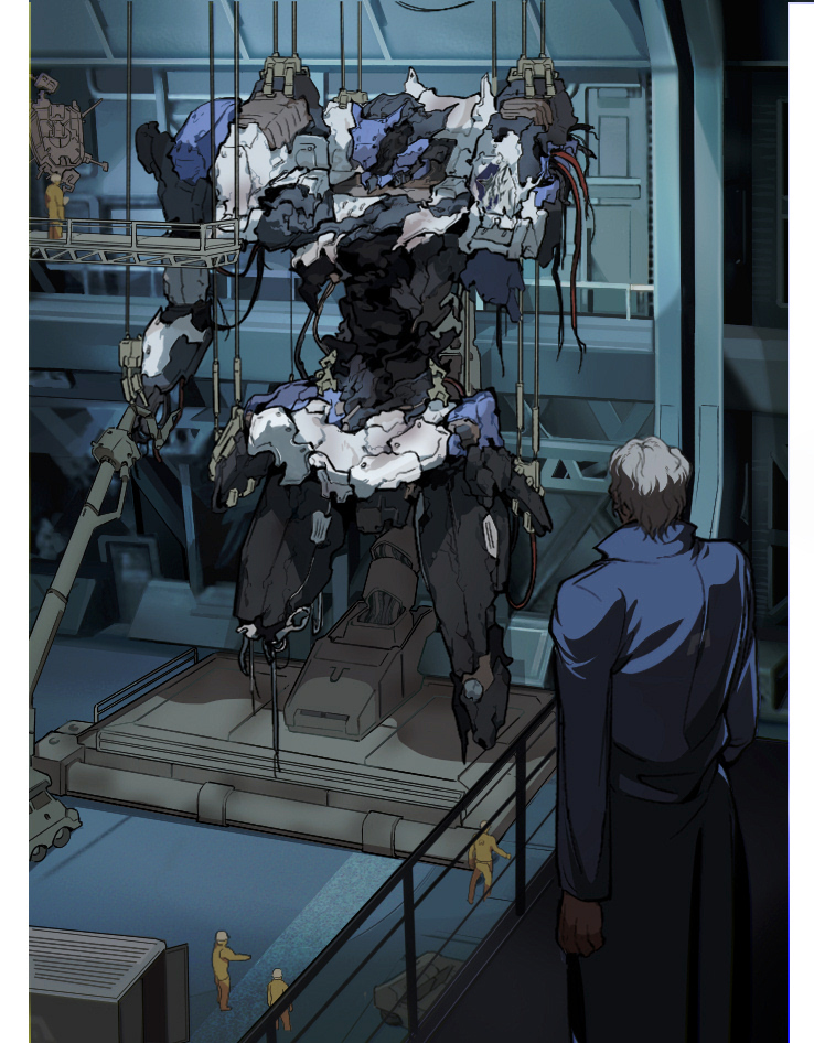 steel haze ortus and v.iii o'keeffe (armored core and 1 more) drawn by refus