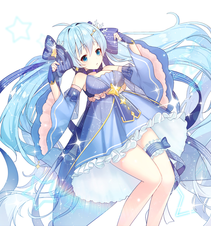 hatsune miku and yuki miku (vocaloid) drawn by tp_(kido_94)