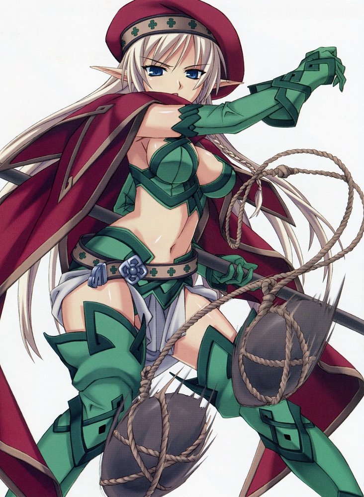alleyne and fighting master alleyne (queen's blade) drawn by matsuryuu