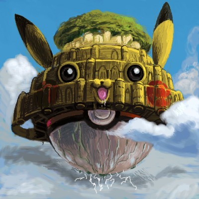 pikachu (pokemon and 1 more) drawn by sakkan