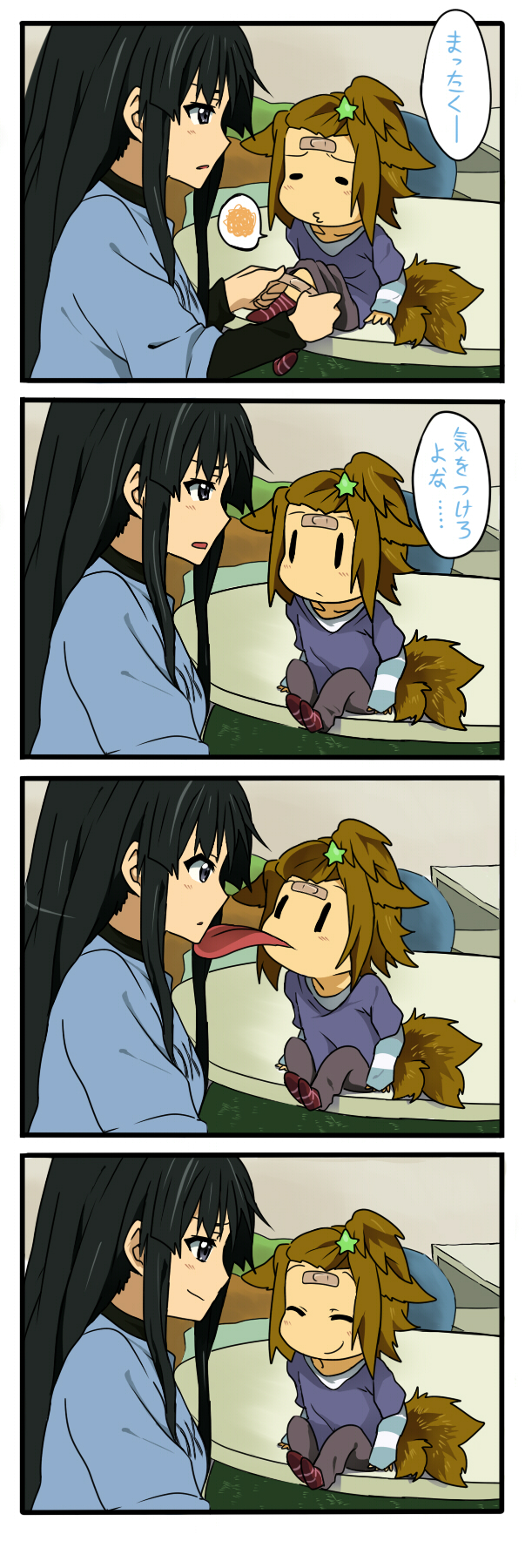 akiyama mio and tainaka ritsu (k-on!) drawn by suan_ringo